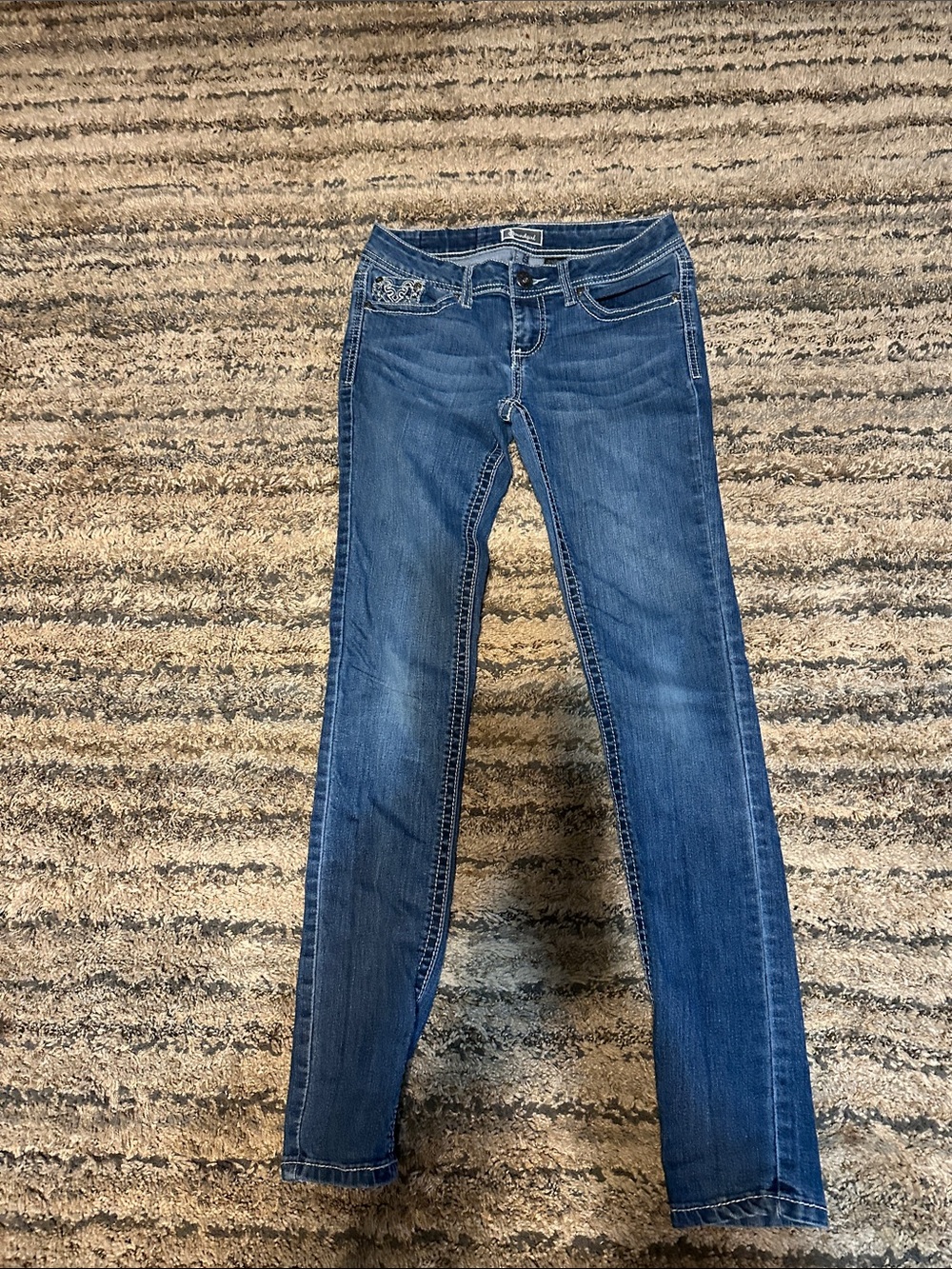 Soundgirl Medium Wash Skinny Jeans for Women